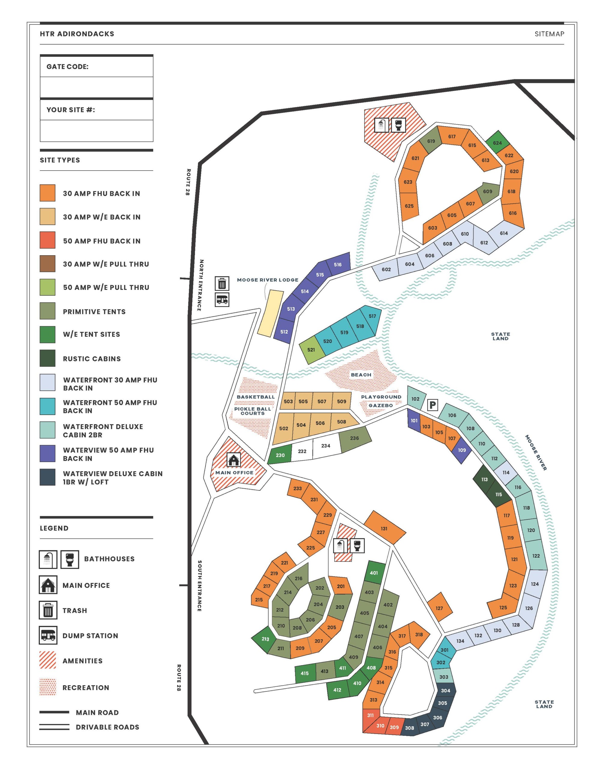 htr adirondacks resort site map