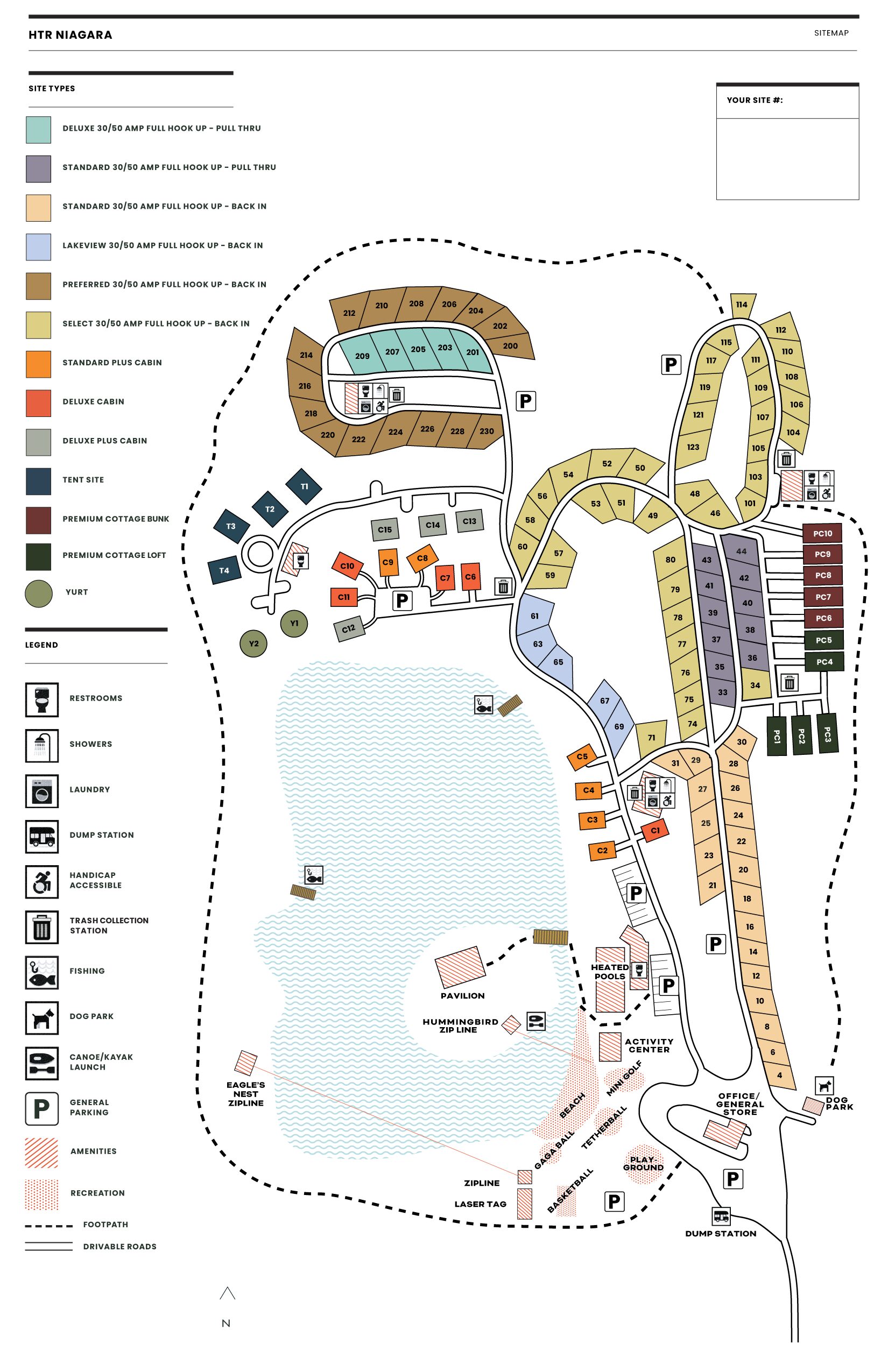 HTR Niagara Campground Map