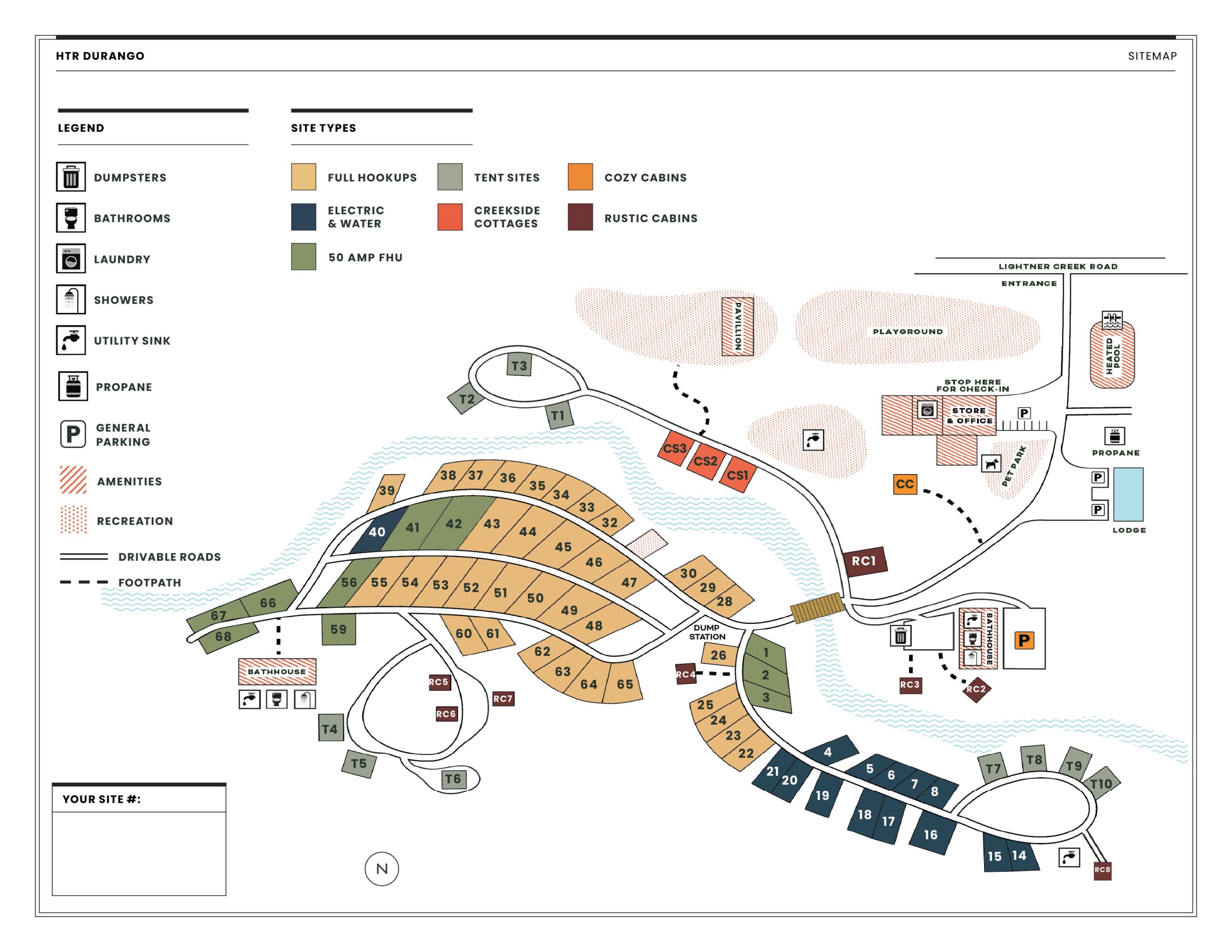 htr durango campground map 2024