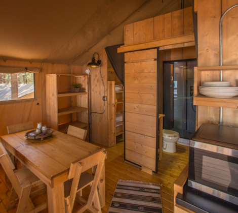 black hills glamping tent