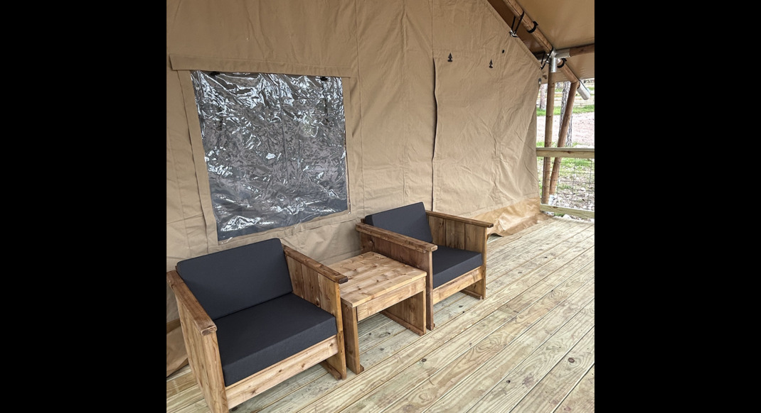 htr door county glamping tent porch