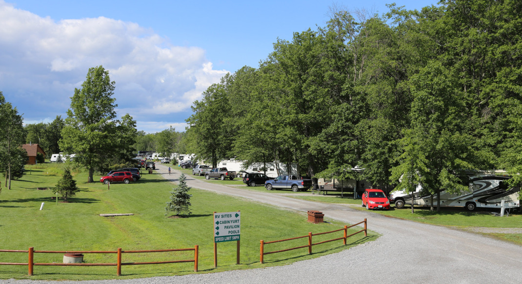 standard back in RV site, HTR Niagara - New York